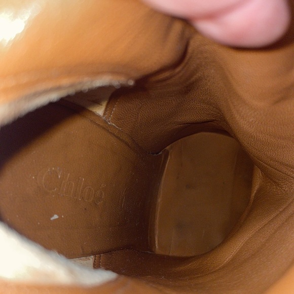 Chloe Gray Suede Wedge Boot With Wrap Around Ties Size 38 - Picture 7 of 13